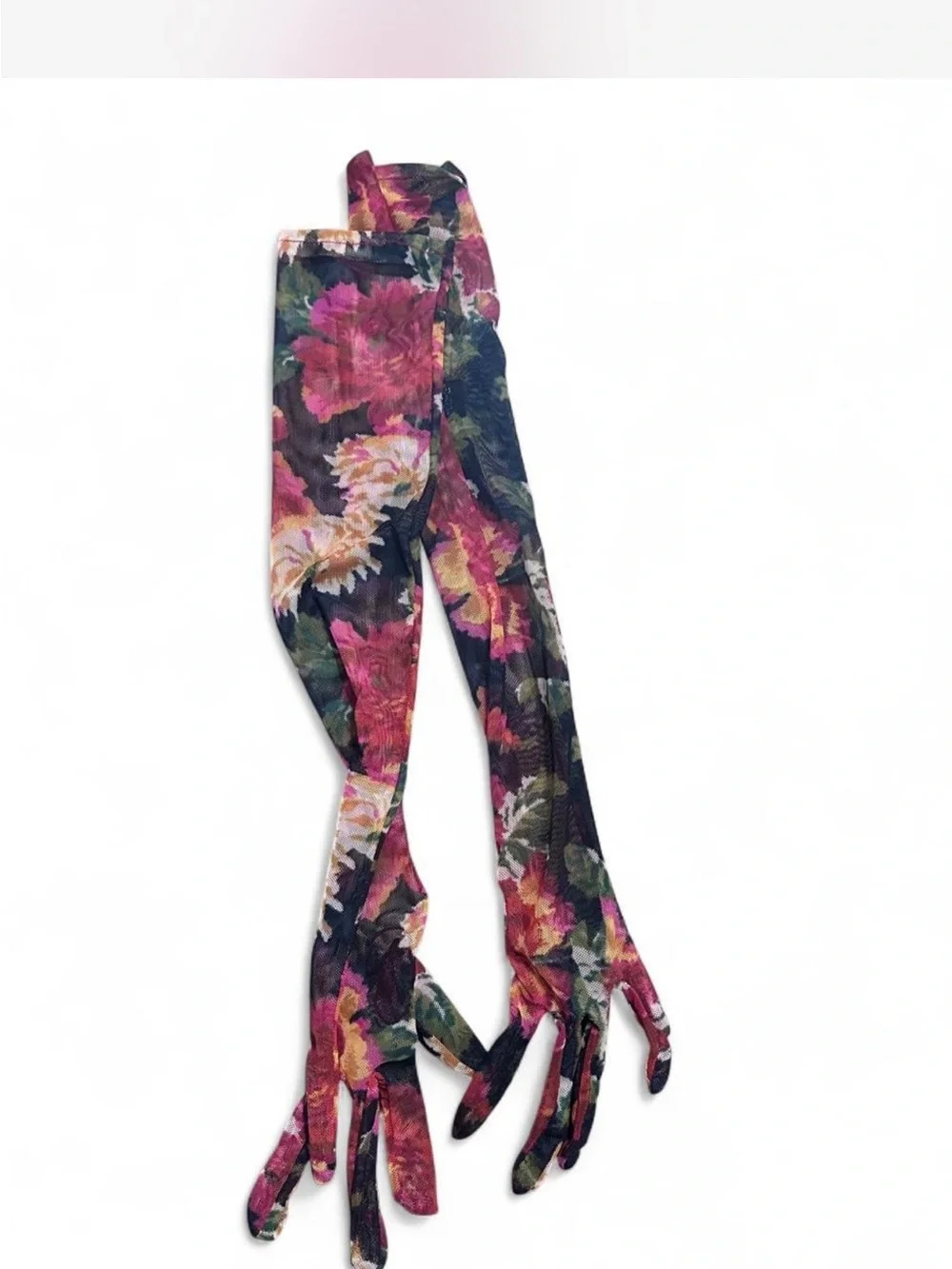 Floral Mesh Opera Gloves from Anthropologie